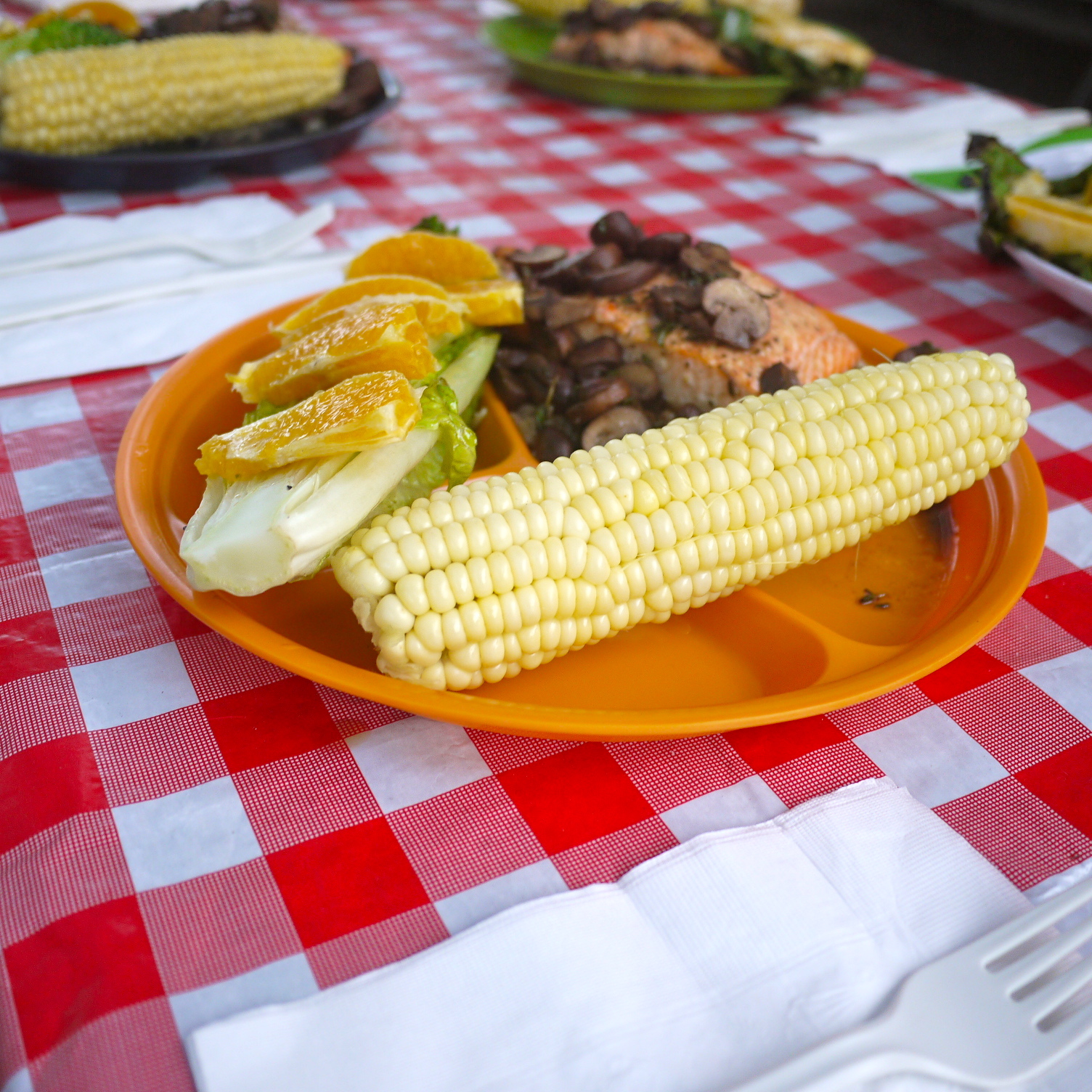 Just a typical Racers' Roost camp meal.