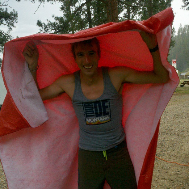 Brendan Halpin, Camp Director, will be at every Montana Camp this summer.  Pictured here sporting the traditional Tour de Montana tank.