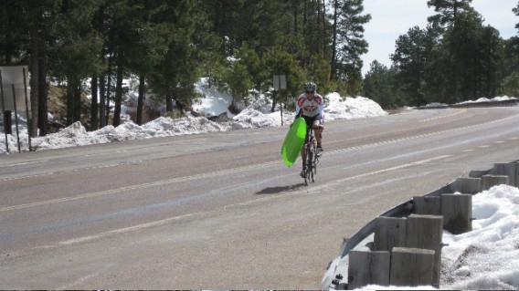 Brendan found his new toy on his way up Mt. Lemmon.