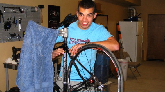 Bryce Daviess - A man who knows how to ride a bike...and fix them.
