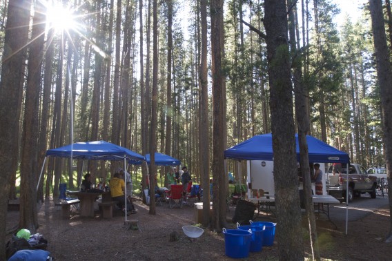 One of our 6 campsites at the Tour de Montana. Photo - Heidi Swift